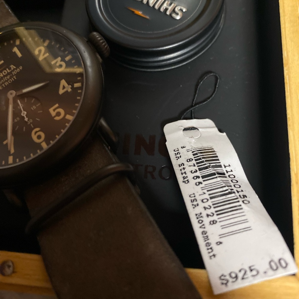 Shinola Brown Leather Watch - Picture 2 of 4